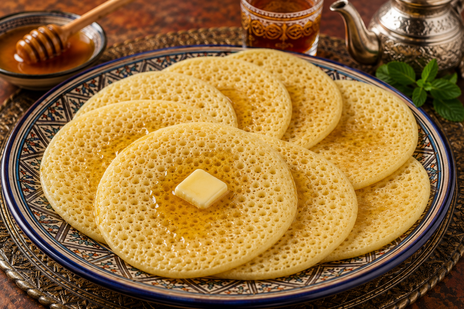 Baghrir (crêpes mille trous)
