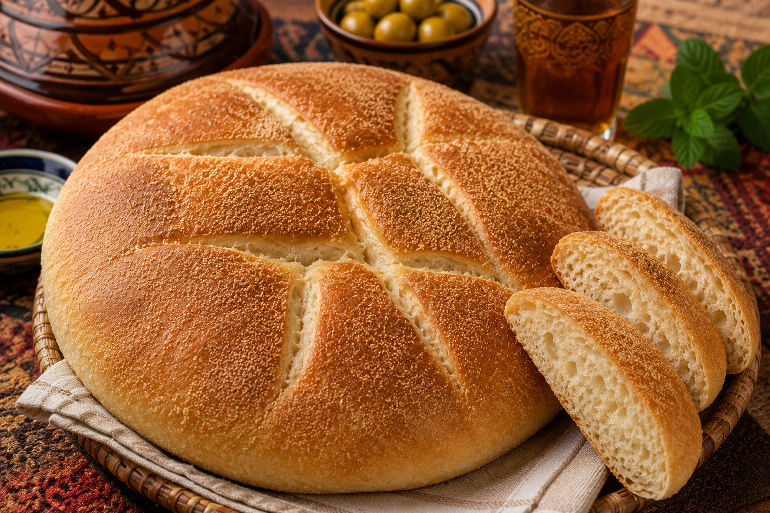 Khobz marocain (pain traditionnel)