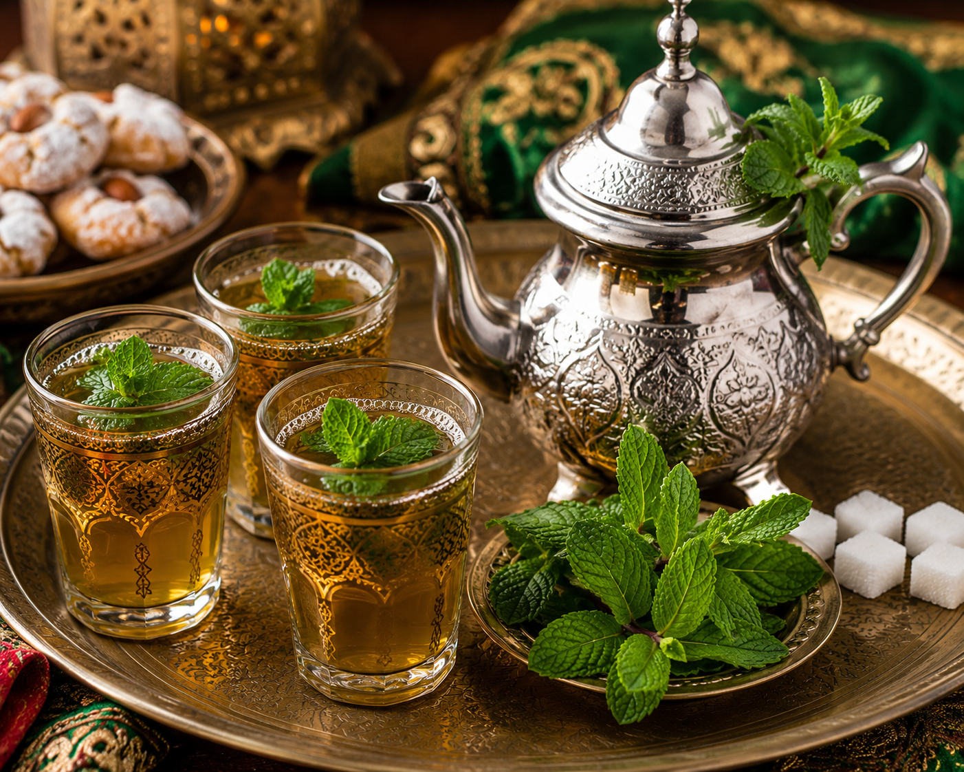 Thé à la menthe marocain