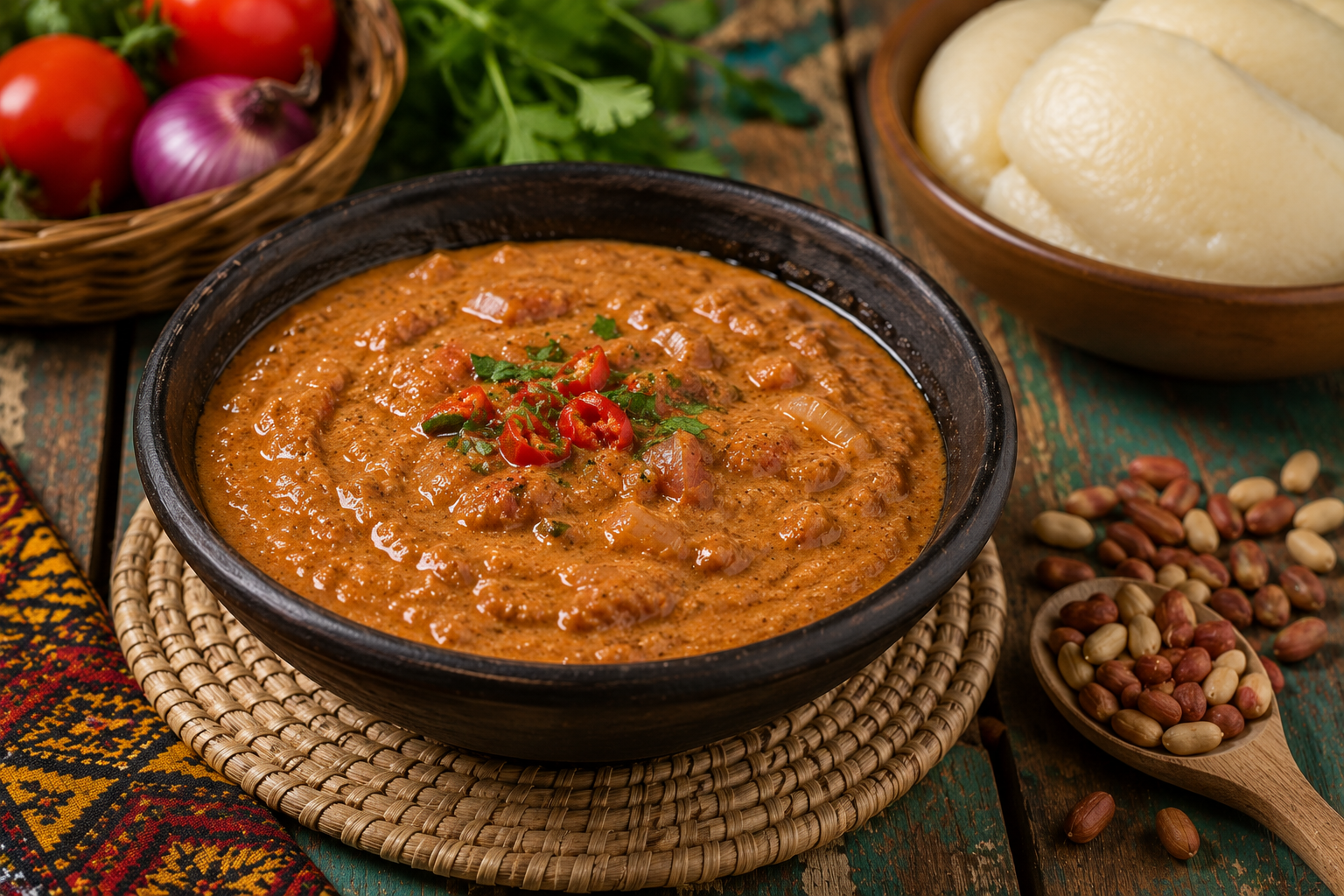 Moamba de Ginguba (sauce aux cacahuètes)