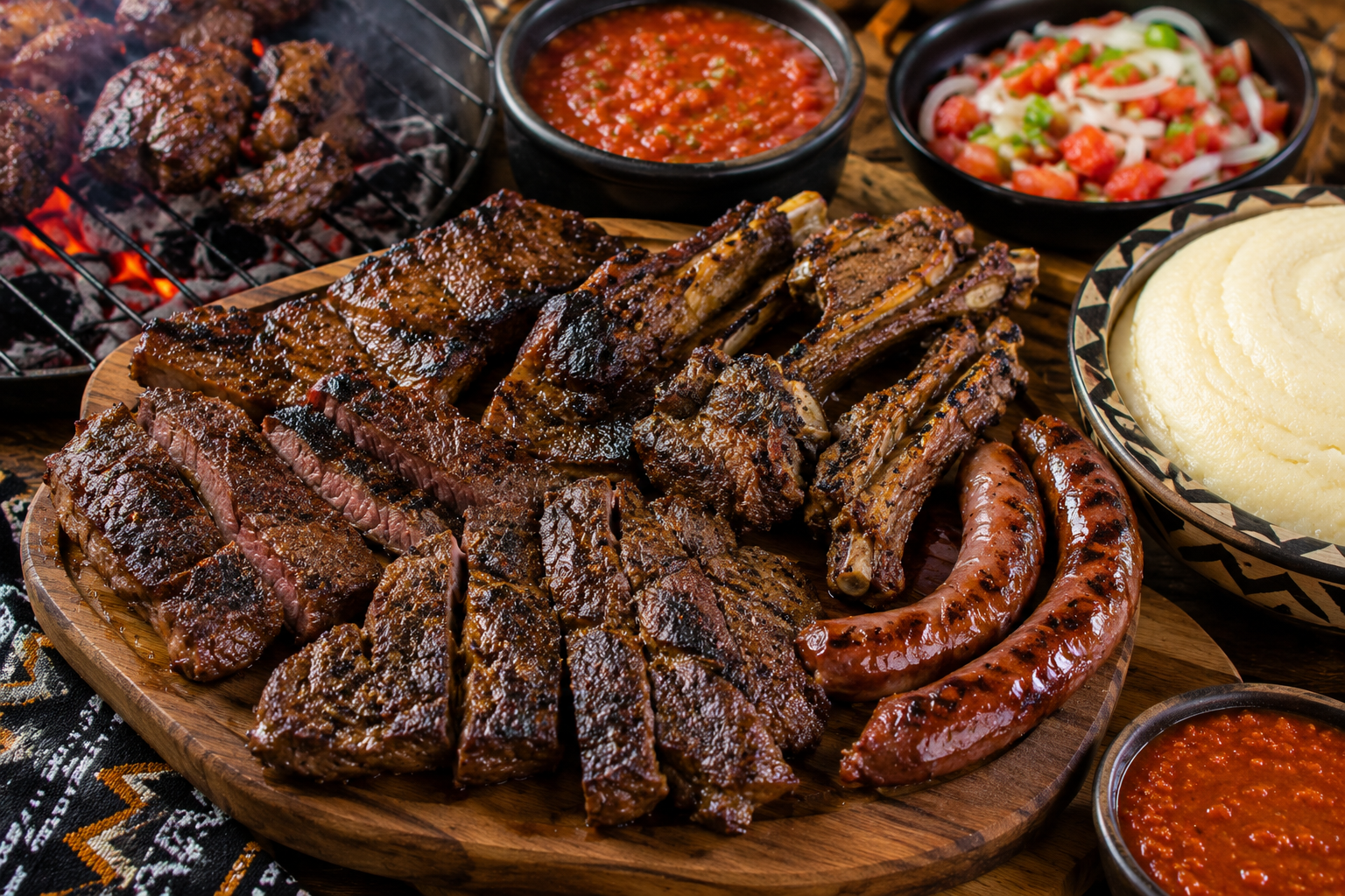 Chisa Nyama (viande grillée)