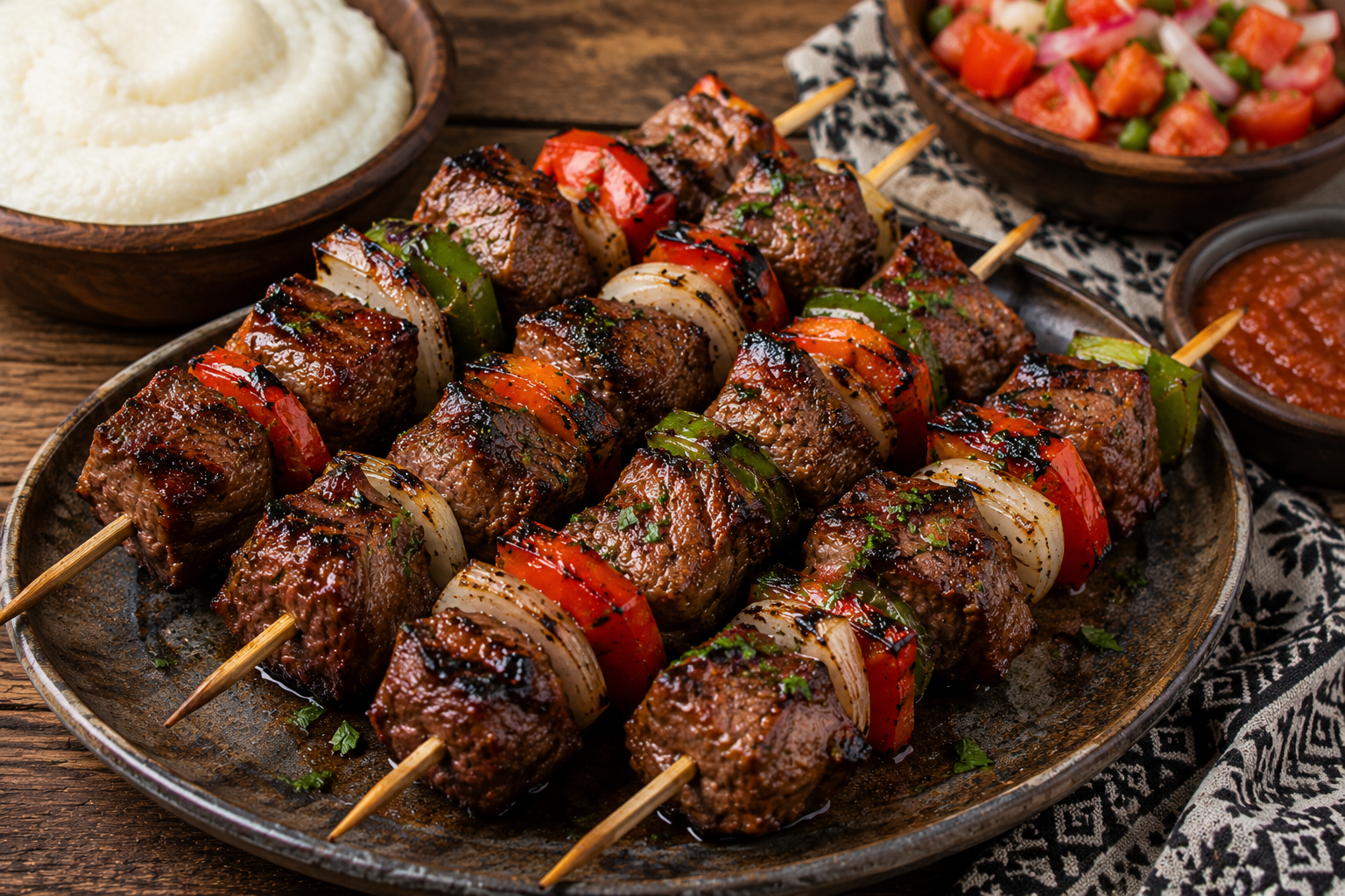Brochettes de bœuf