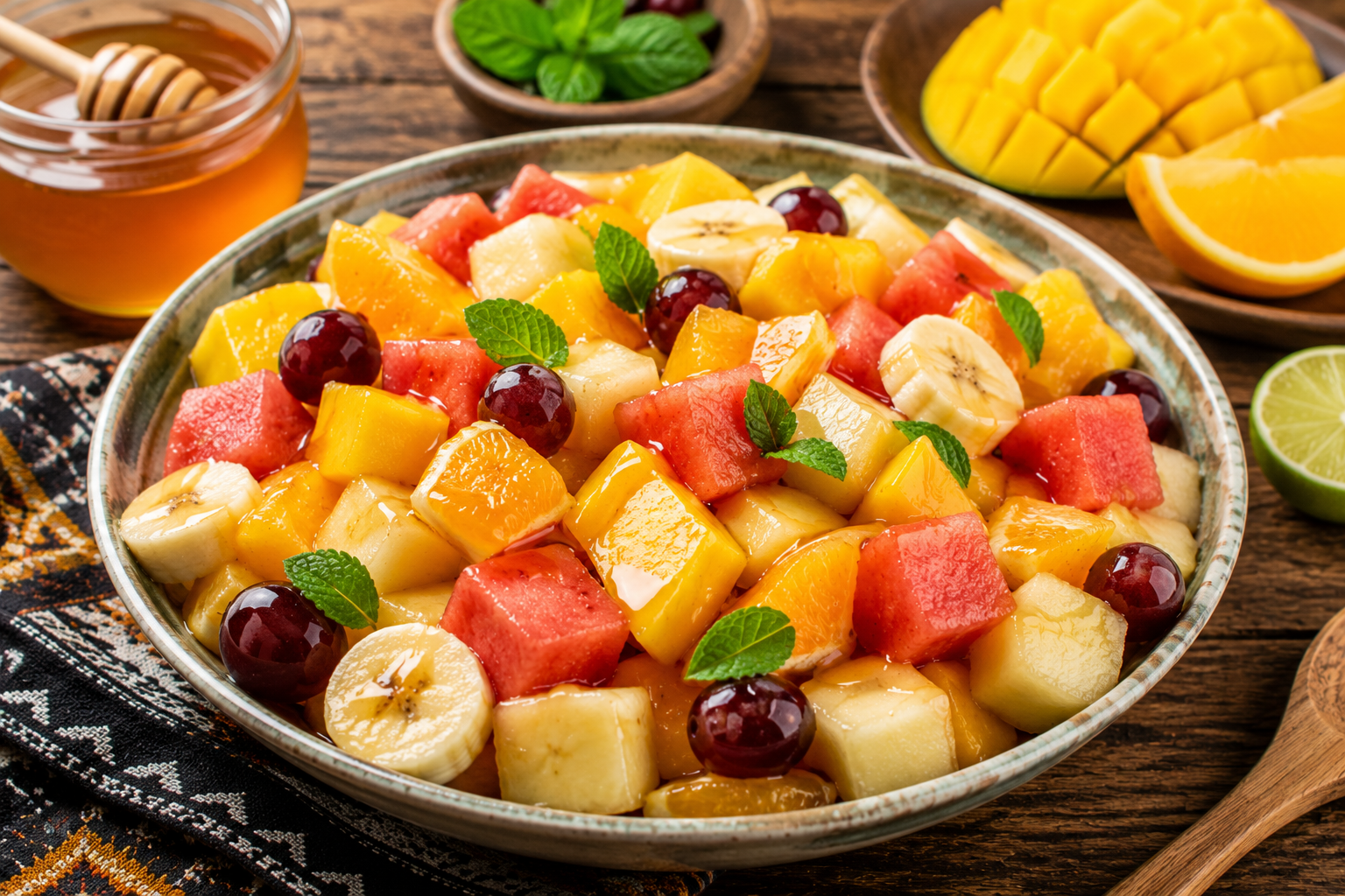Les fruits au miel