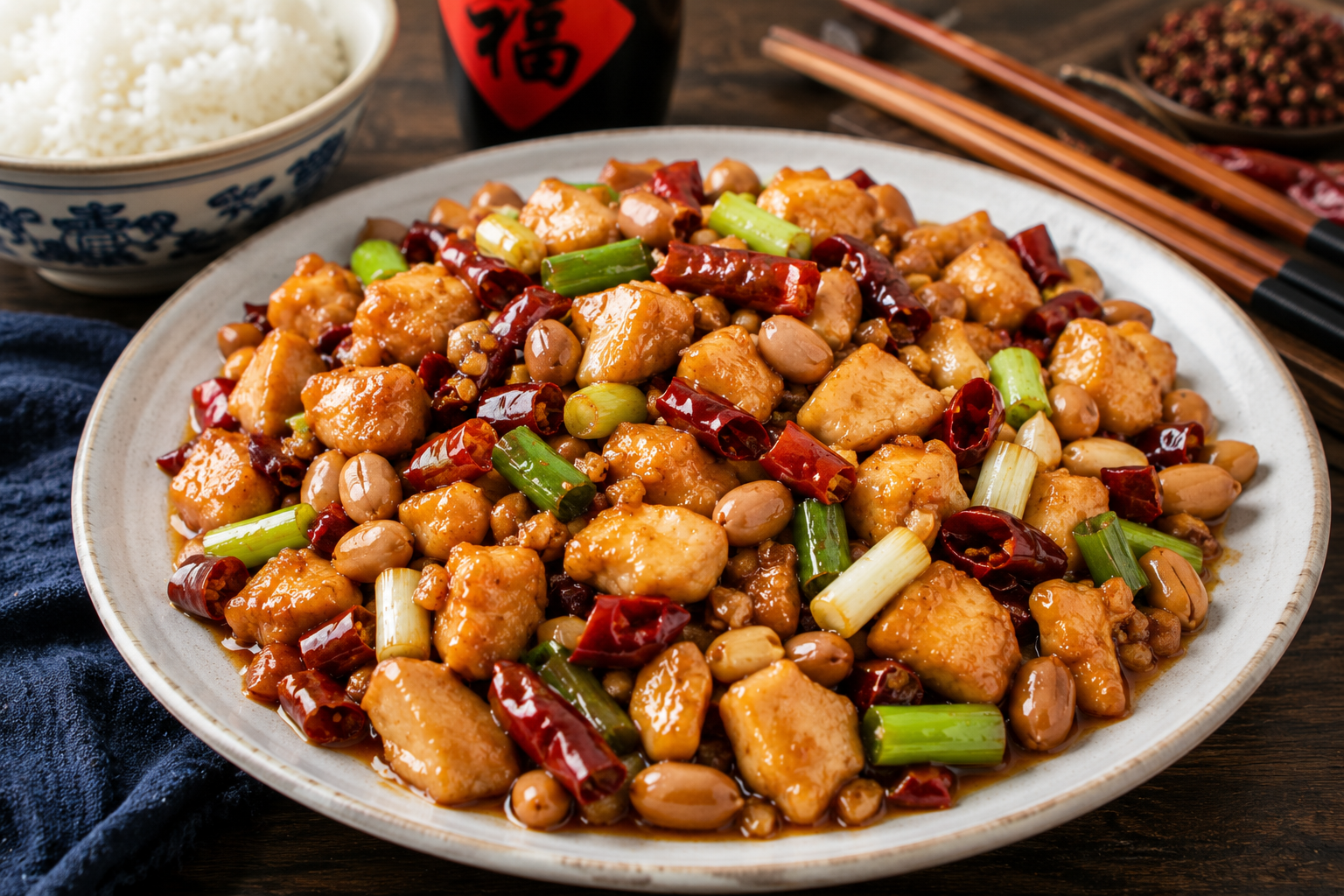 Poulet Kung Pao (Gong Bao Ji Ding)