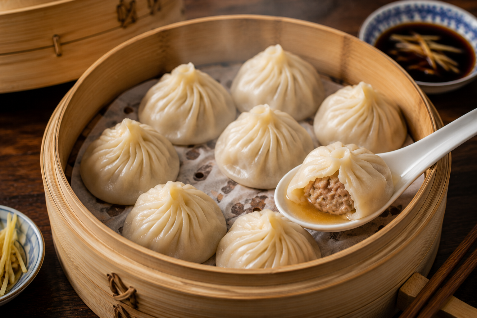 Xiao Long Bao (raviolis au bouillon)