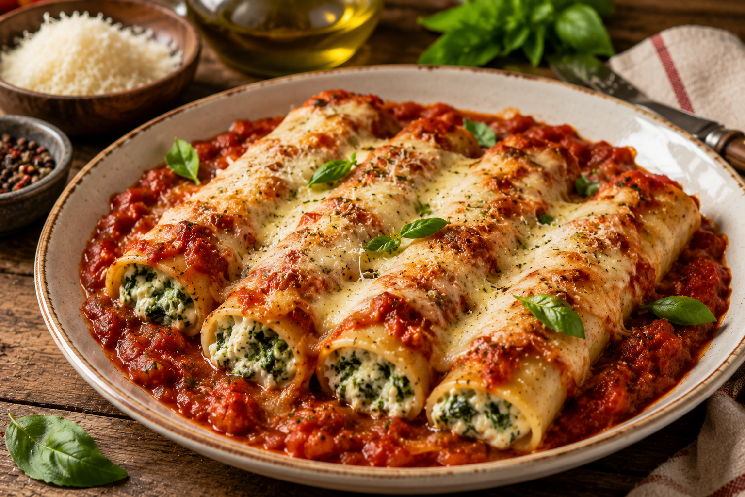 Cannelloni Ricotta e Spinaci